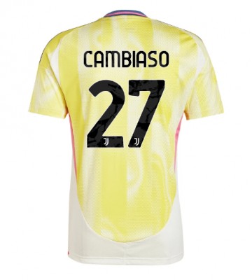 Juventus Andrea Cambiaso #27 Segunda Equipación 2024-25 Manga Corta